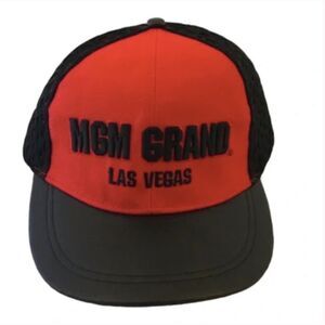 MGM Grand Las Vegas Red & Black SnapBack  Hat